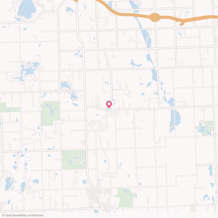 Map of the flower delivery area in Metamora, Michigan
