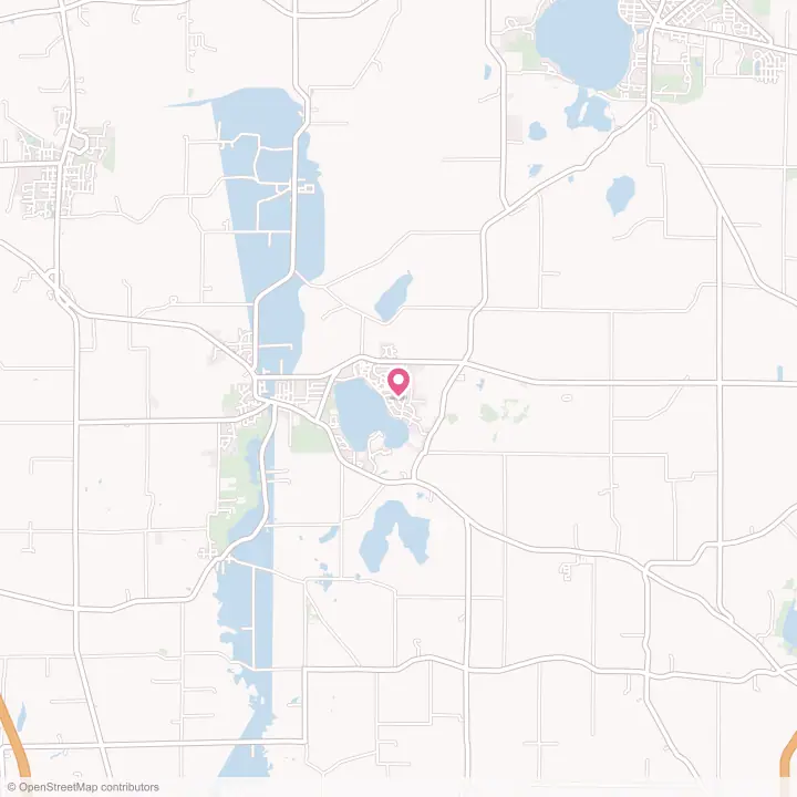 Map of the flower delivery area in Lake Ripley, Wisconsin