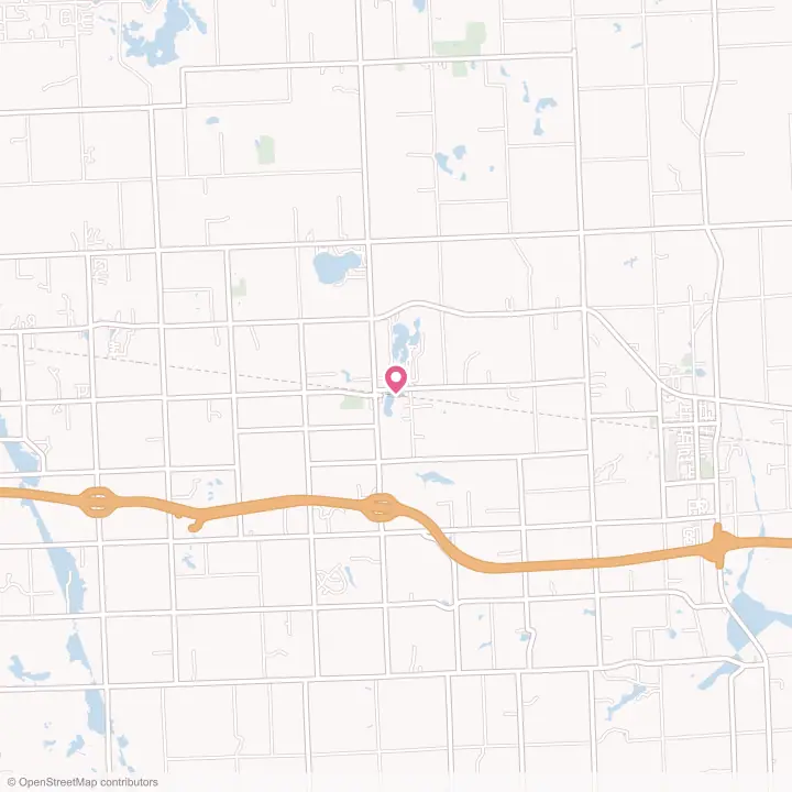 Map of the flower delivery area in Attica, Michigan