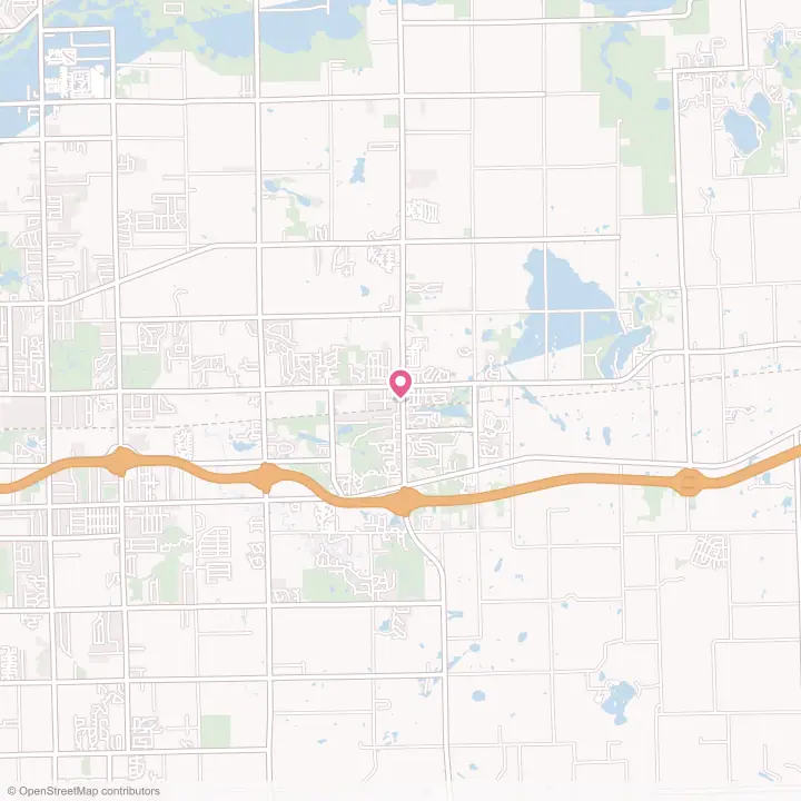 Map of the flower delivery area in Davison, Michigan