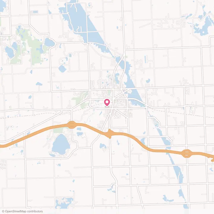 Map of the flower delivery area in Lapeer, Michigan