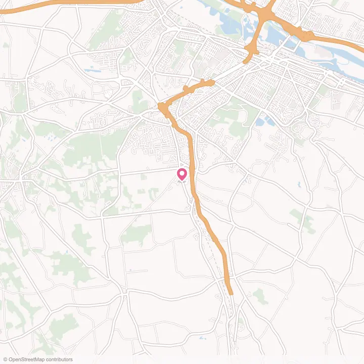 Map of the flower delivery area in Washington Mills, New York