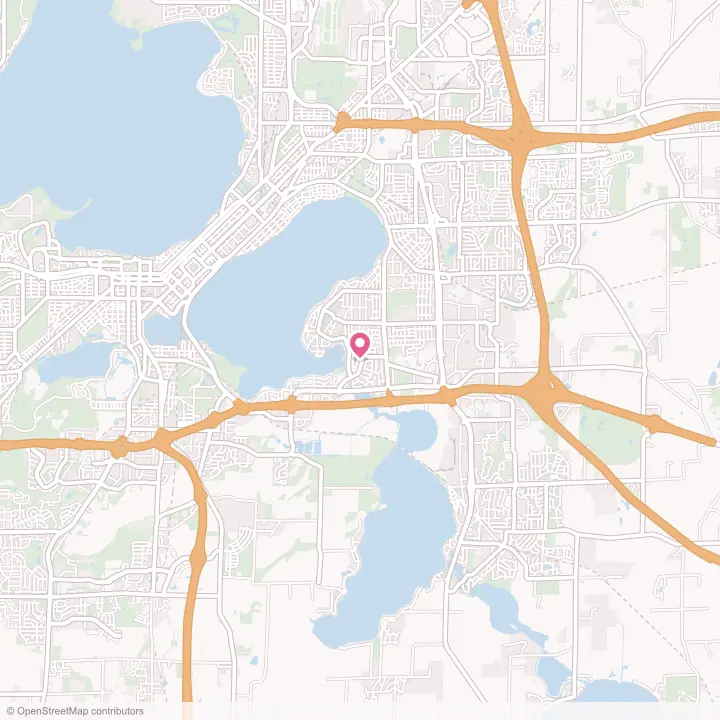 Map of the flower delivery area in Monona, Wisconsin