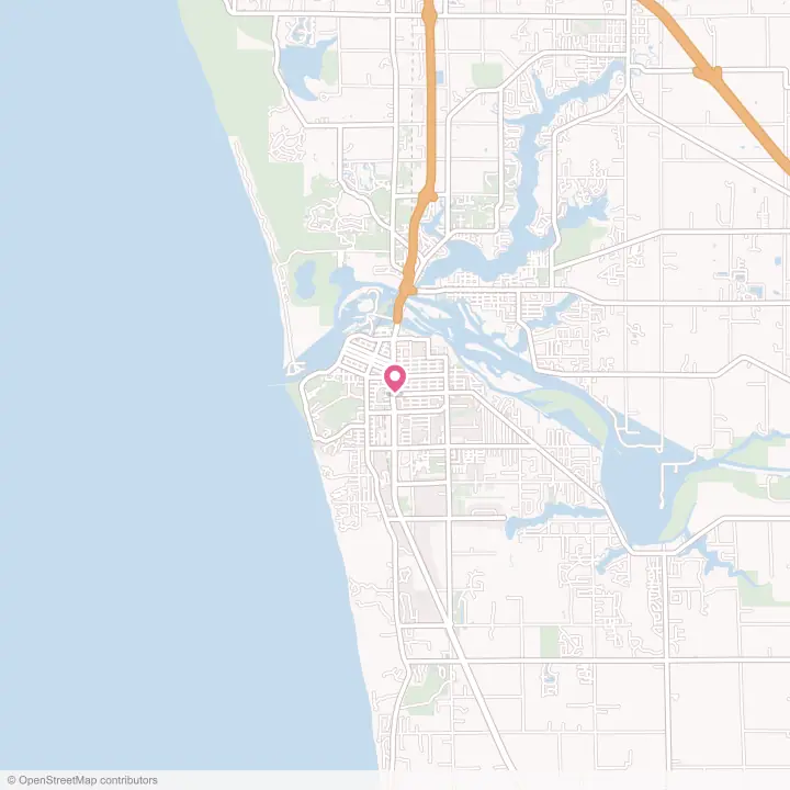 Map of the flower delivery area in Grand Haven, Michigan