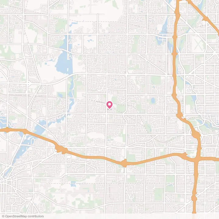 Map of the flower delivery area in Brookfield, Wisconsin
