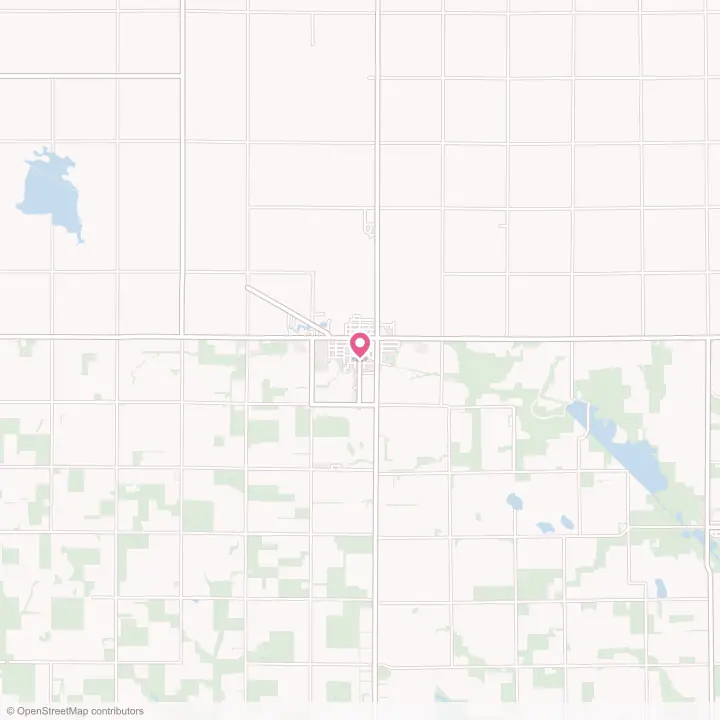Map of the flower delivery area in Wagner, South Dakota