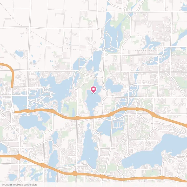 Map of the flower delivery area in Chenequa, Wisconsin