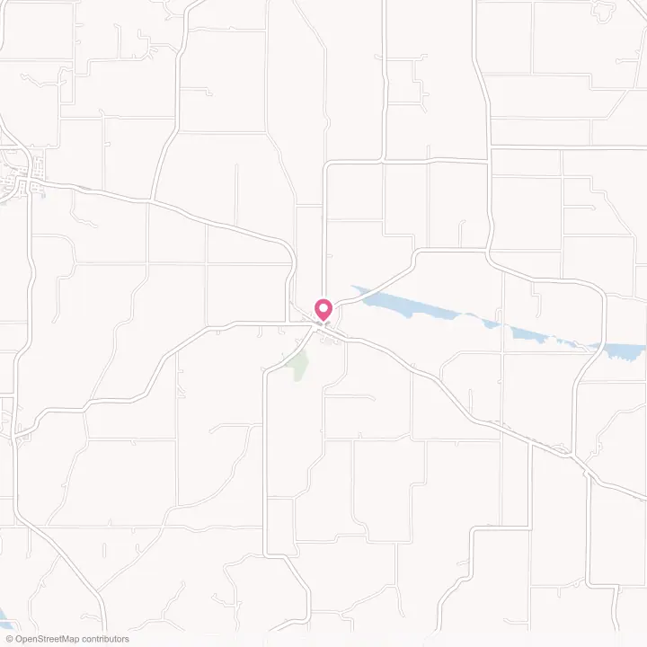 Map of the flower delivery area in Ossian, Iowa