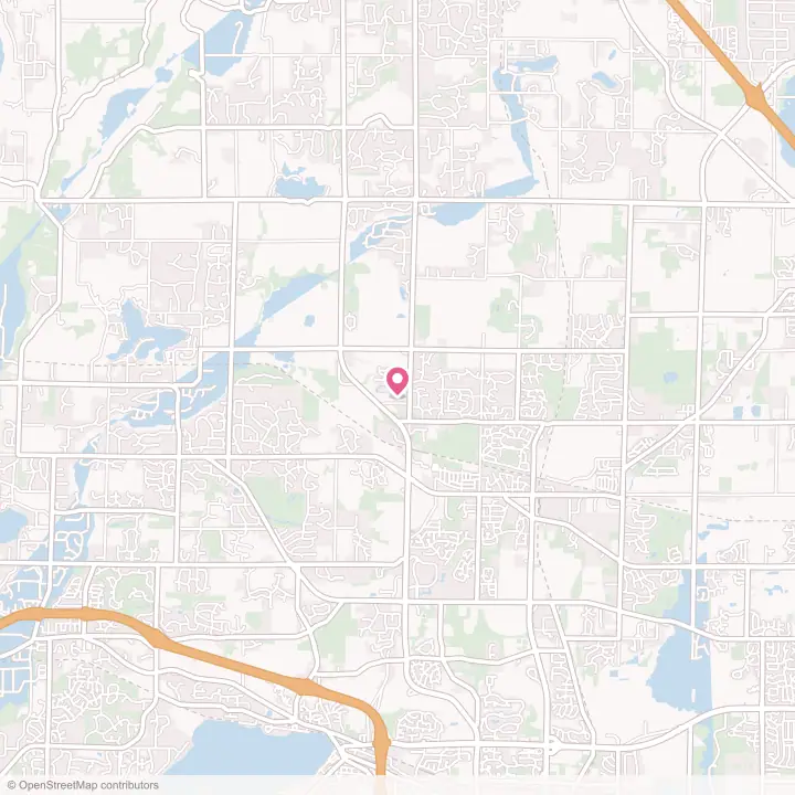 Map of the flower delivery area in Lisbon, Wisconsin