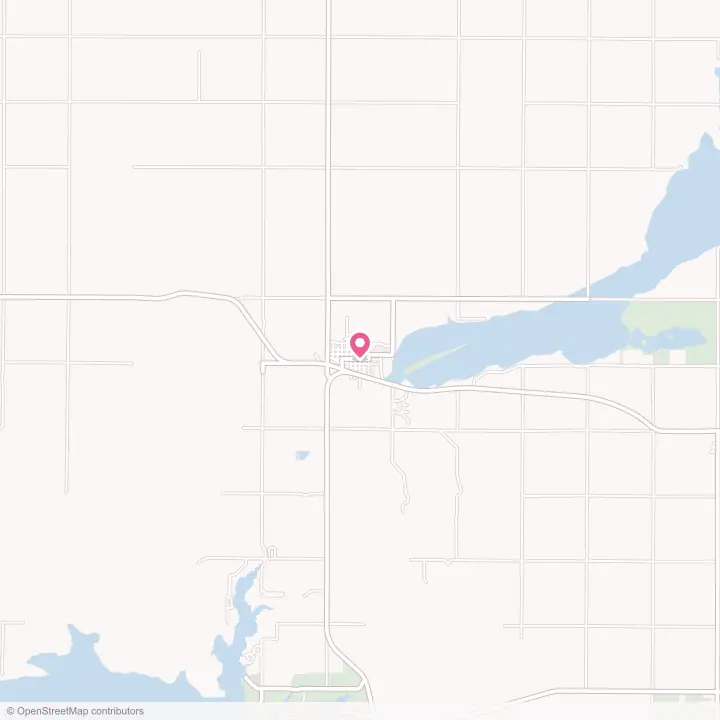 Map of the flower delivery area in Lake Andes, South Dakota