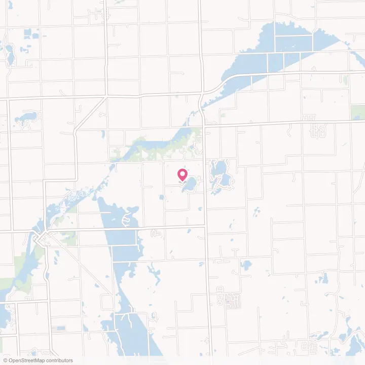 Map of the flower delivery area in Millers Lake, Michigan