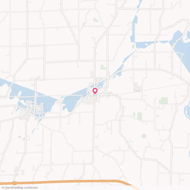 Map of the flower delivery area in Waterloo, Wisconsin