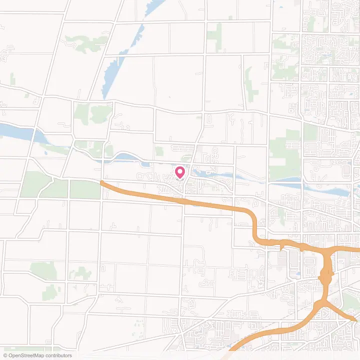 Map of the flower delivery area in Spencerport, New York