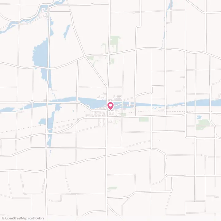 Map of the flower delivery area in Albion, New York