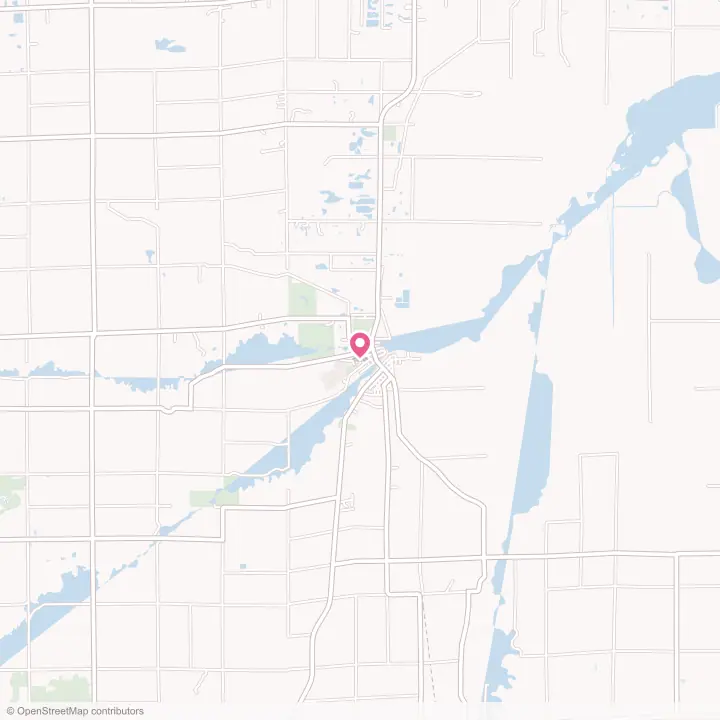 Map of the flower delivery area in St. Charles, Michigan
