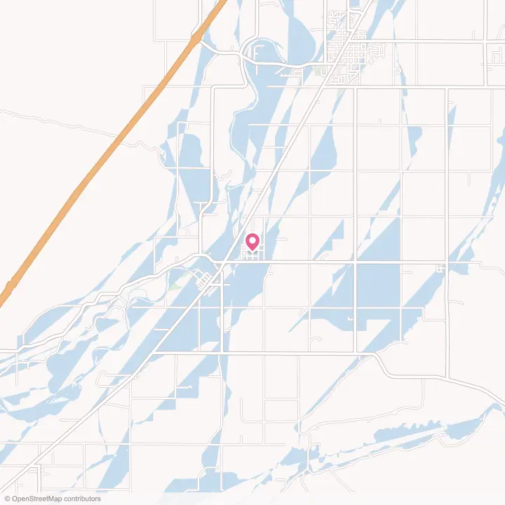 Map of the flower delivery area in Basalt, Idaho