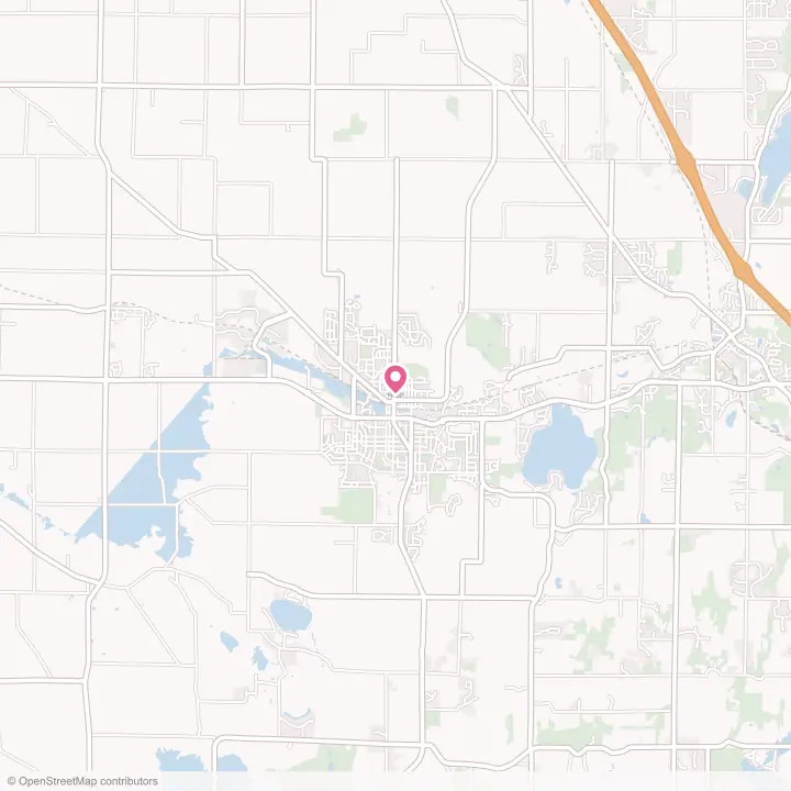 Map of the flower delivery area in Hartford, Wisconsin