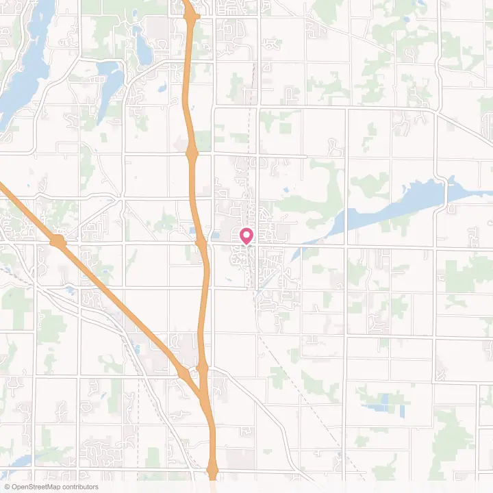 Map of the flower delivery area in Jackson, Wisconsin