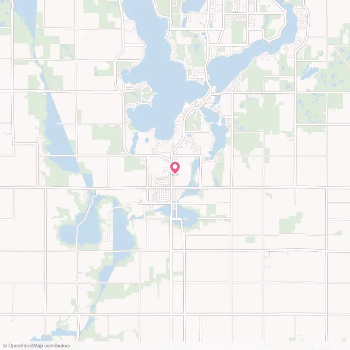 Map of the flower delivery area in Milford, Iowa
