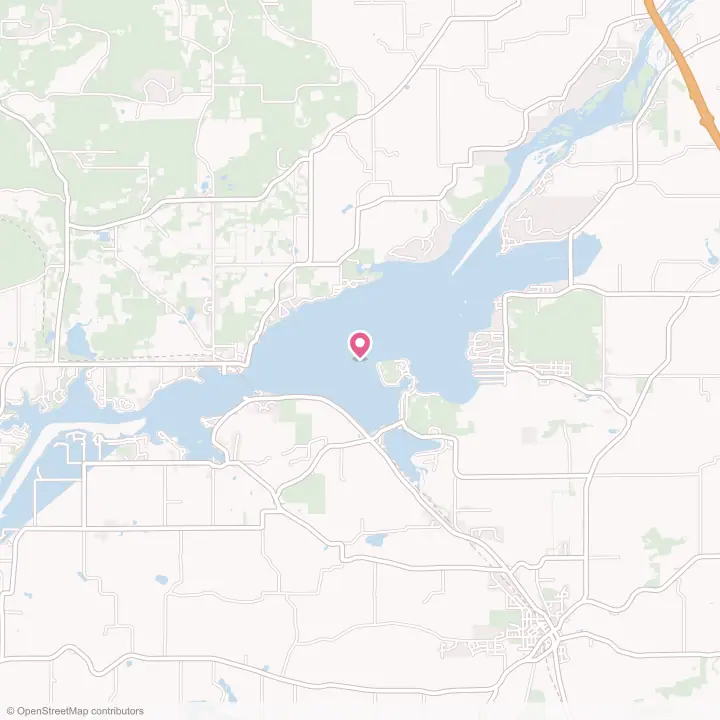 Map of the flower delivery area in Lake Wisconsin, Wisconsin