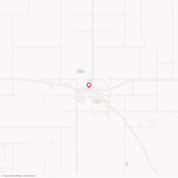 Map of the flower delivery area in Winner, South Dakota