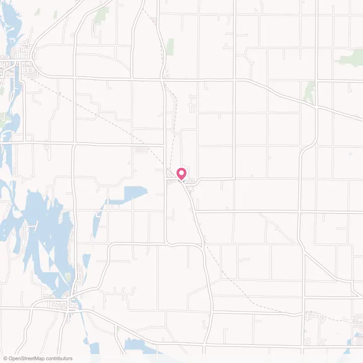 Map of the flower delivery area in Iron Ridge, Wisconsin