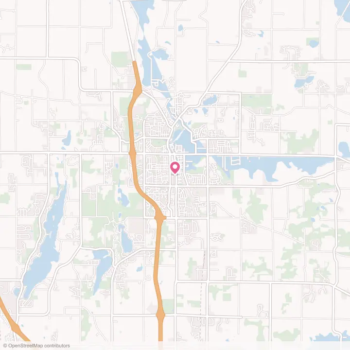 Map of the flower delivery area in West Bend, Wisconsin