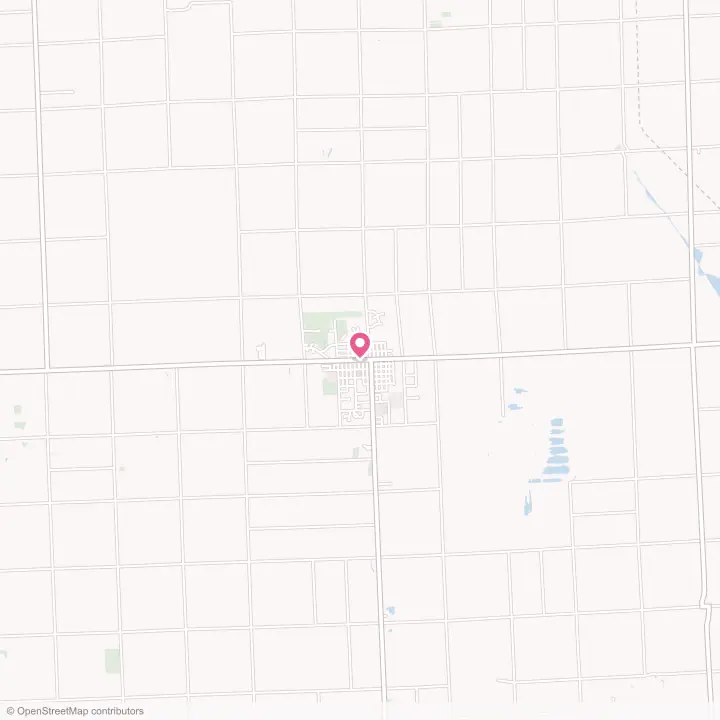 Map of the flower delivery area in Sandusky, Michigan