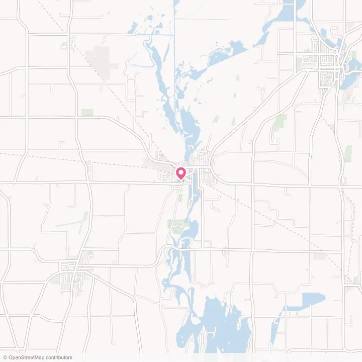 Map of the flower delivery area in Horicon, Wisconsin