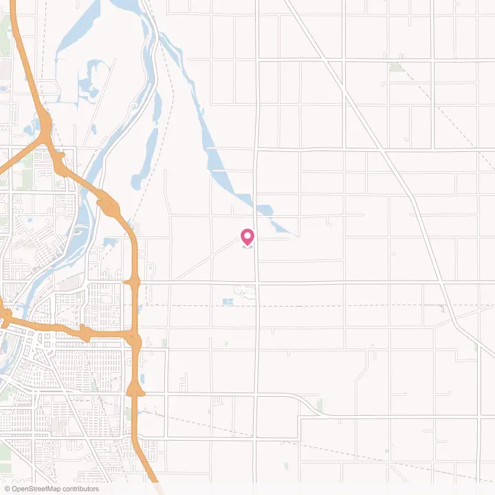 Map of the flower delivery area in Robin Glen-Indiantown, Michigan