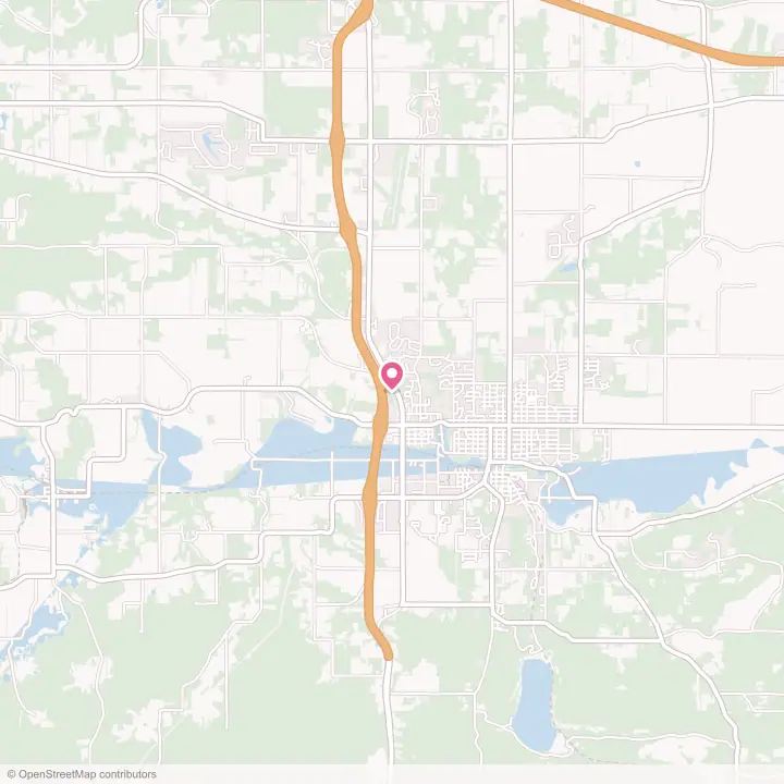 Map of the flower delivery area in West Baraboo, Wisconsin