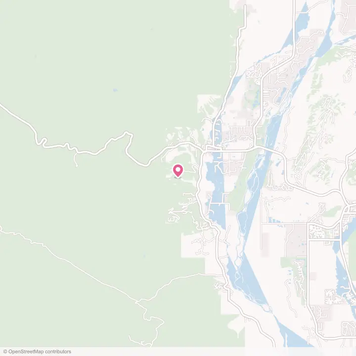 Map of the flower delivery area in Wilson, Wyoming