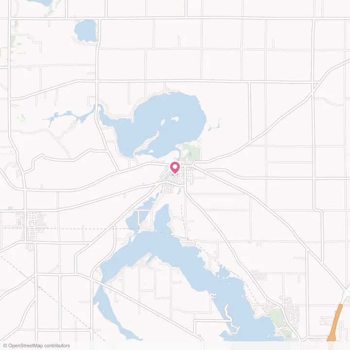 Map of the flower delivery area in Fox Lake, Wisconsin