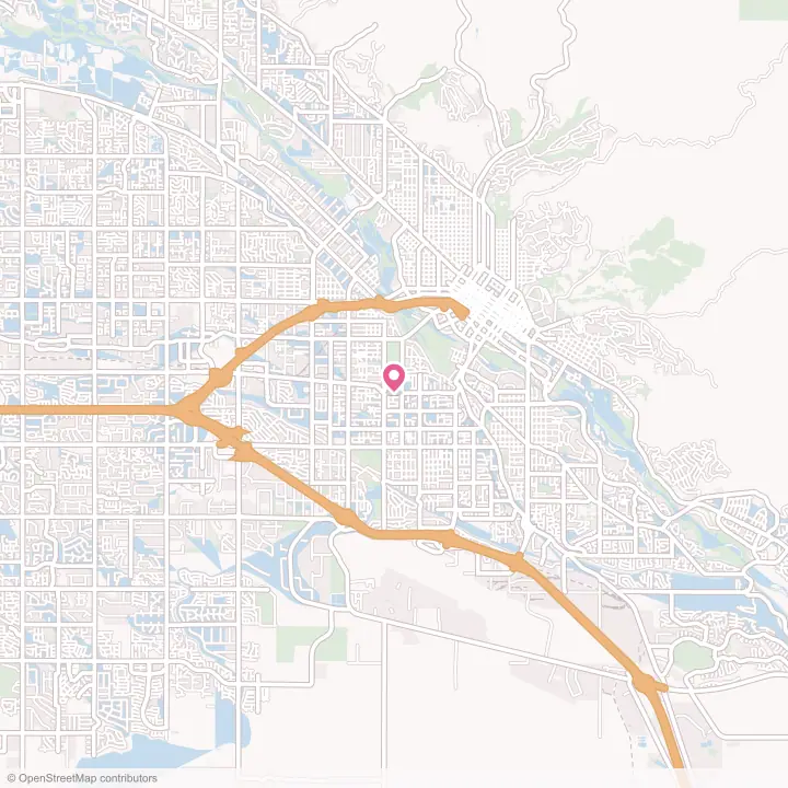 Map of the flower delivery area in Boise, Idaho
