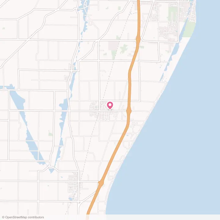 Map of the flower delivery area in Oostburg, Wisconsin