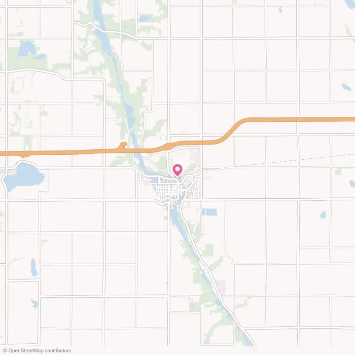 Map of the flower delivery area in Jackson, Minnesota