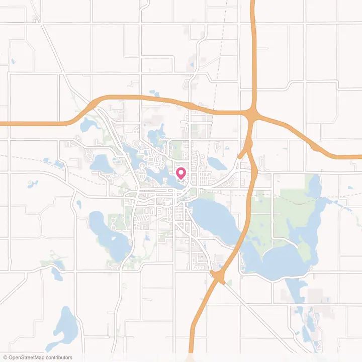 Map of the flower delivery area in Albert Lea, Minnesota