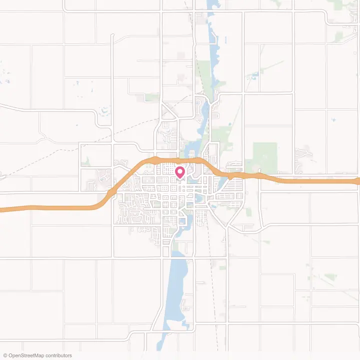 Map of the flower delivery area in Austin, Minnesota