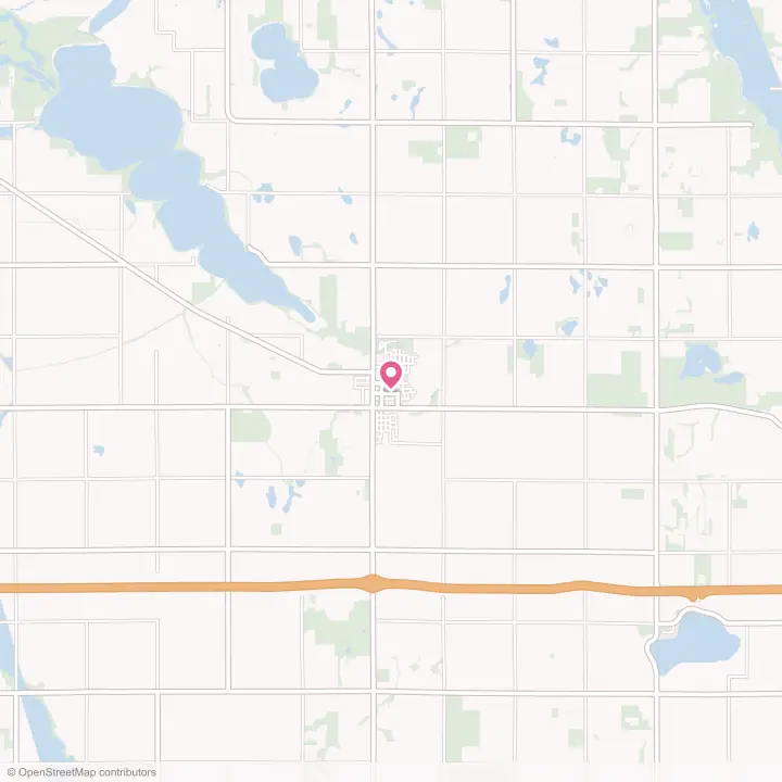 Map of the flower delivery area in Lakefield, Minnesota
