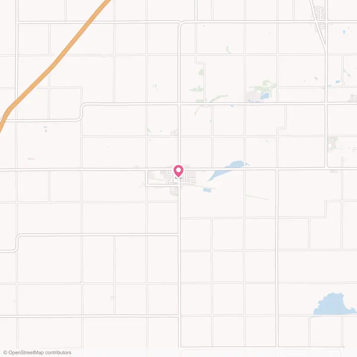 Map of the flower delivery area in Grand Meadow, Minnesota