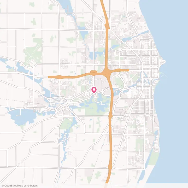 Map of the flower delivery area in Kohler, Wisconsin