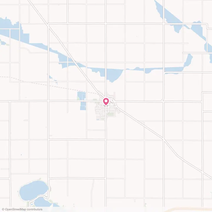 Map of the flower delivery area in Wells, Minnesota