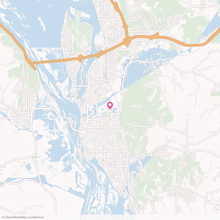 Map of the flower delivery area in La Crosse, Wisconsin