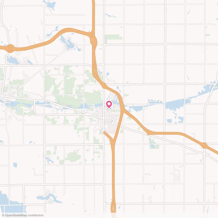 Map of the flower delivery area in Clare, Michigan