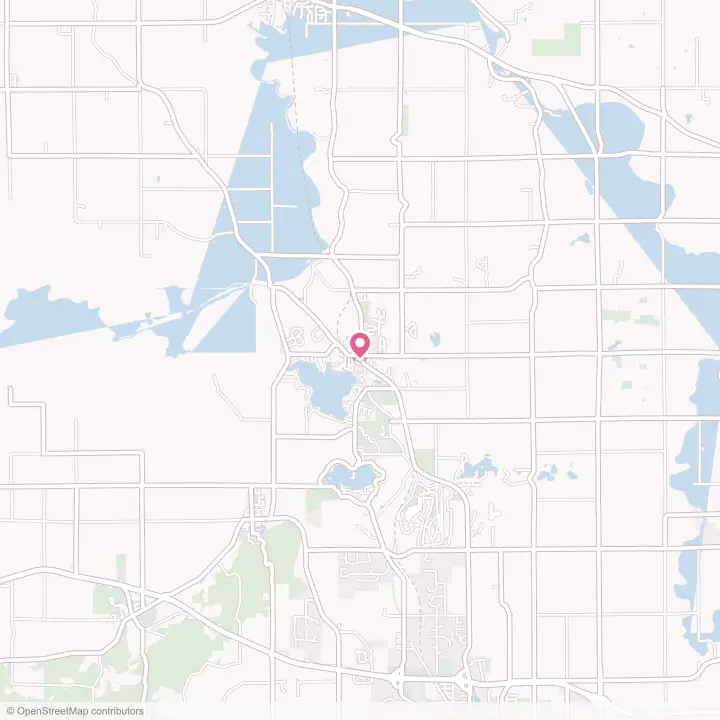 Map of the flower delivery area in Elkhart Lake, Wisconsin