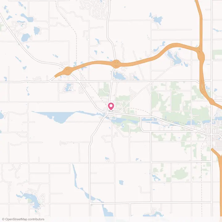 Map of the flower delivery area in Farwell, Michigan