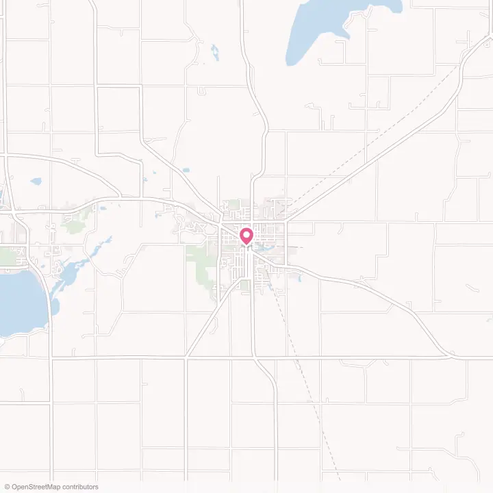 Map of the flower delivery area in Ripon, Wisconsin