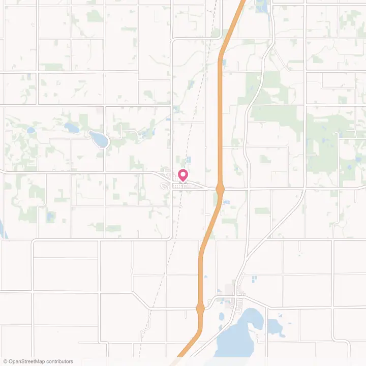 Map of the flower delivery area in Ellendale, Minnesota