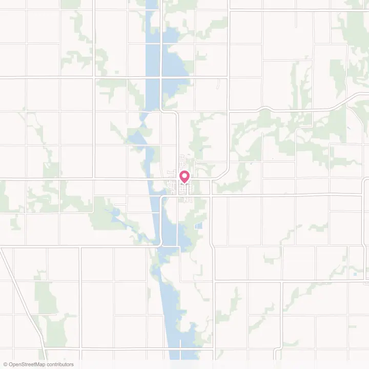 Map of the flower delivery area in Edgerton, Minnesota