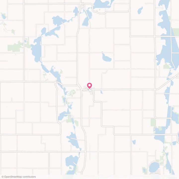 Map of the flower delivery area in Amboy, Minnesota